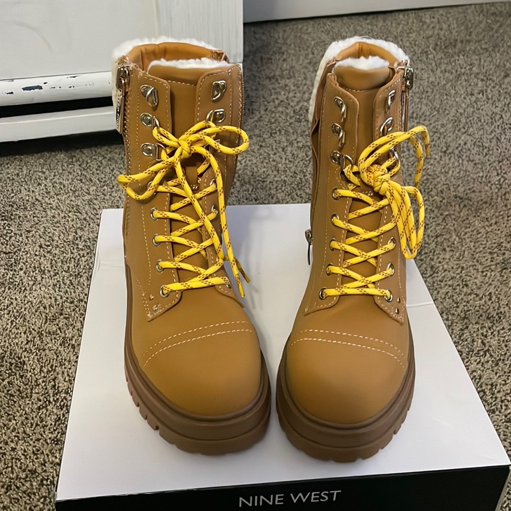 Nine West Lug Sole Combat Boots
